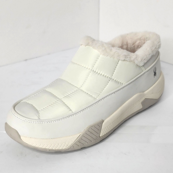 Spyder Women's White Leah Faux Fur Lined Waterproof Slip-On Casual Shoes Size7.5 - Picture 7 of 7
